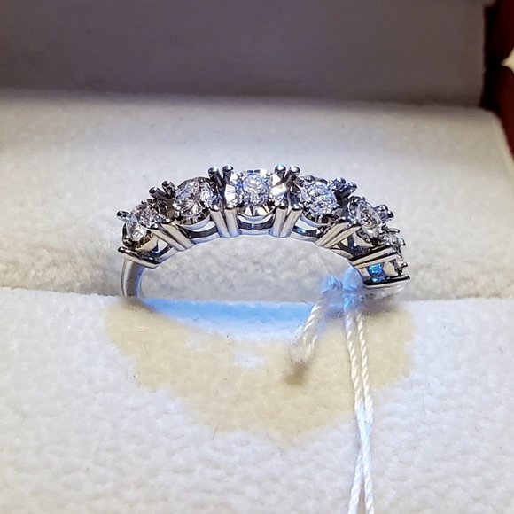 New beautiful diamond 14K white gold ring - Picture 5 of 15